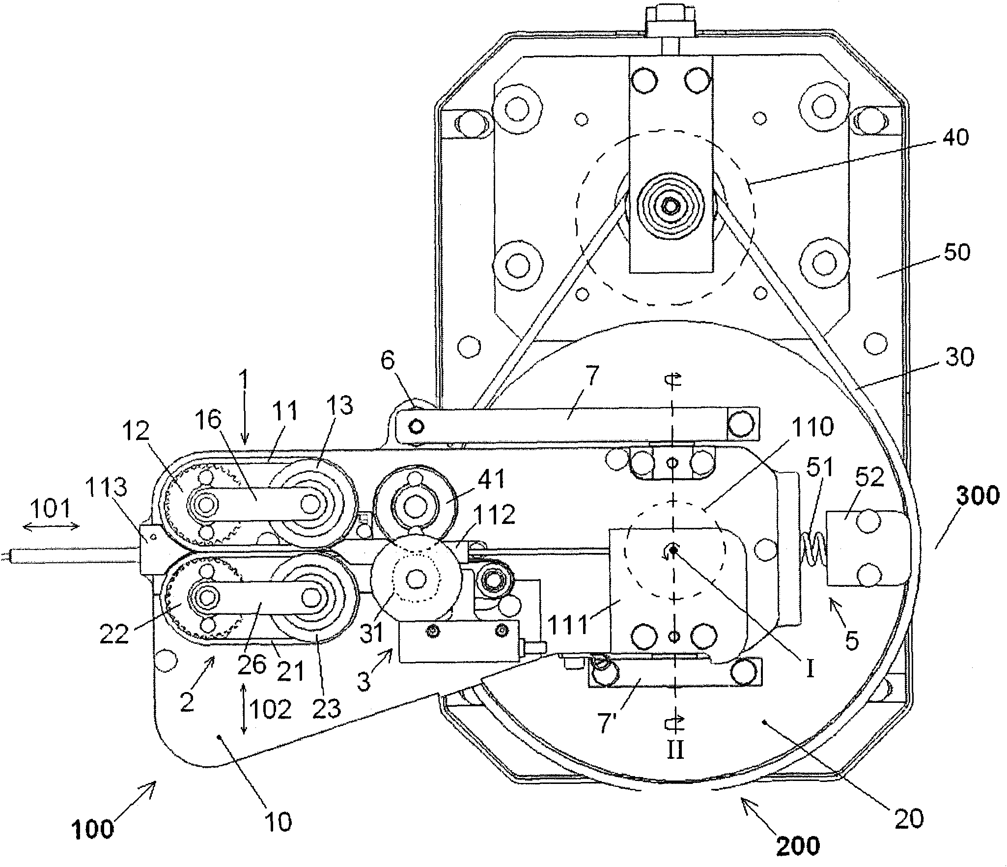 Cable supplying and rotating system