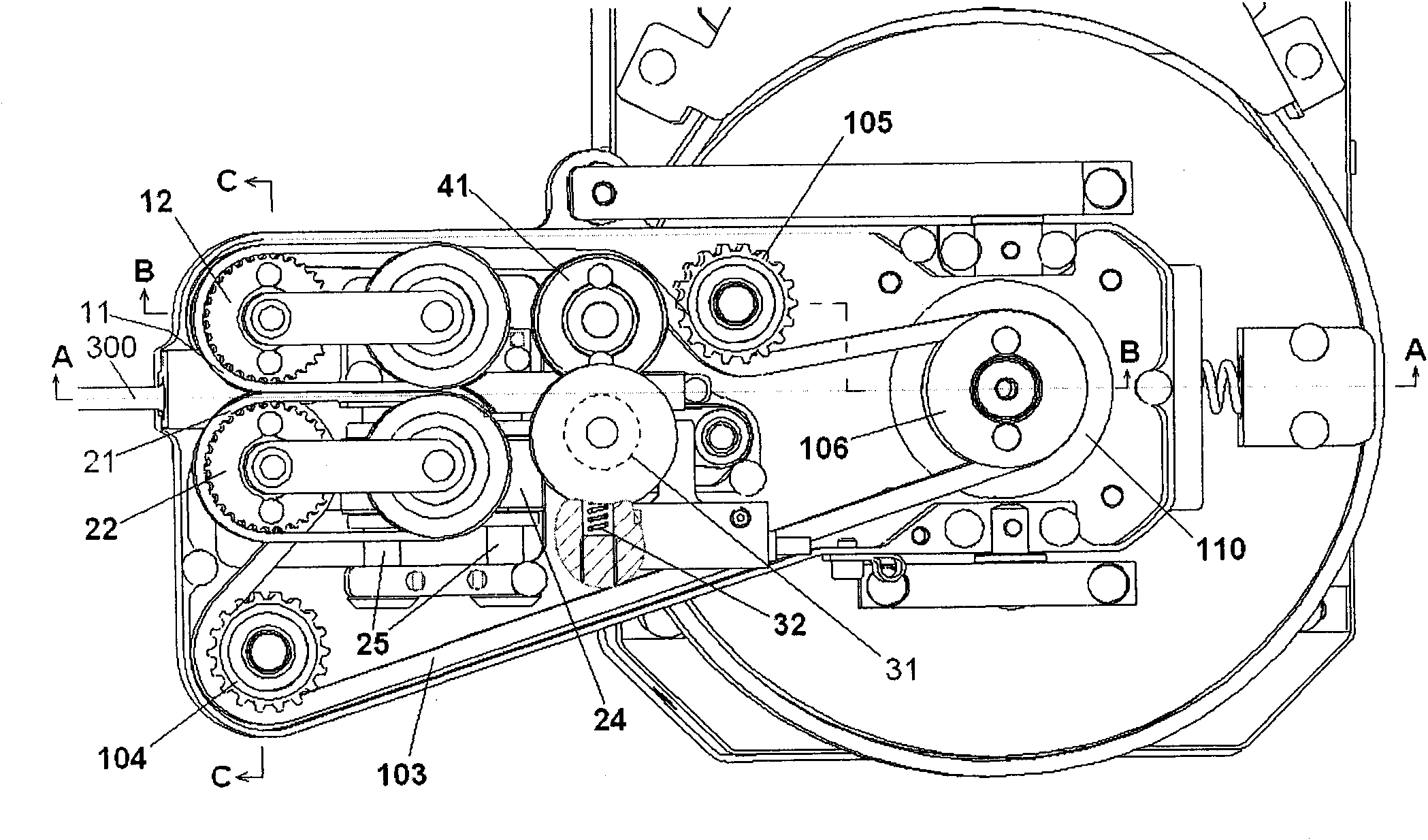 Cable supplying and rotating system