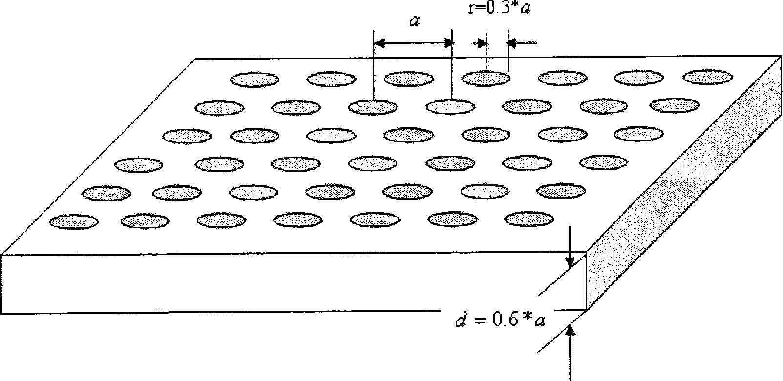 Method for implementing annular cavity whispering gallery mode by photonic crystal structure