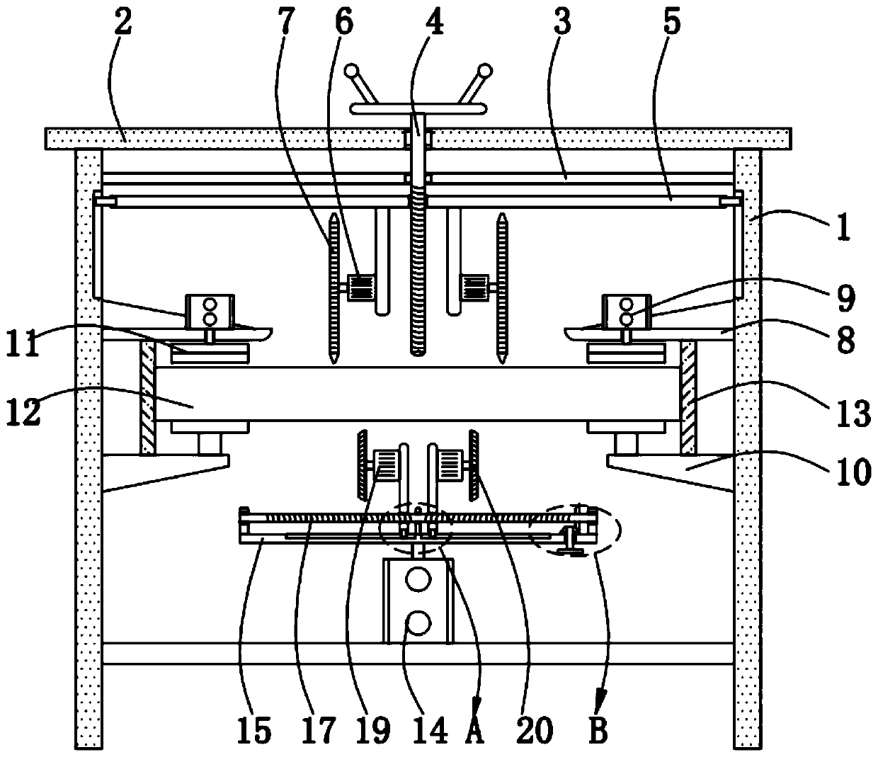 Device for changing waste roller into shared umbrella placement vehicle and manufacturing method