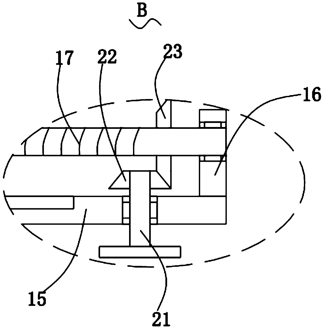 Device for changing waste roller into shared umbrella placement vehicle and manufacturing method