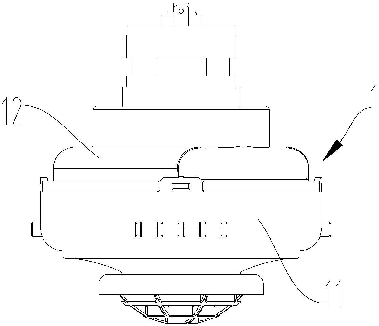 A motor noise reduction structure