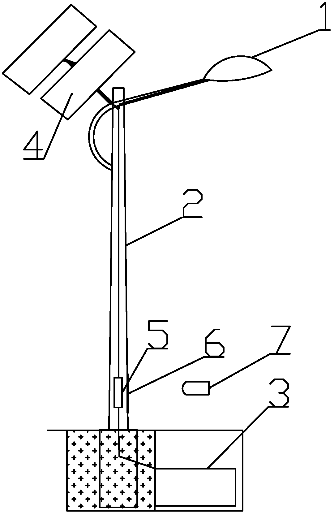 Solar LED (Light Emitting Diode) street lamp and control method thereof
