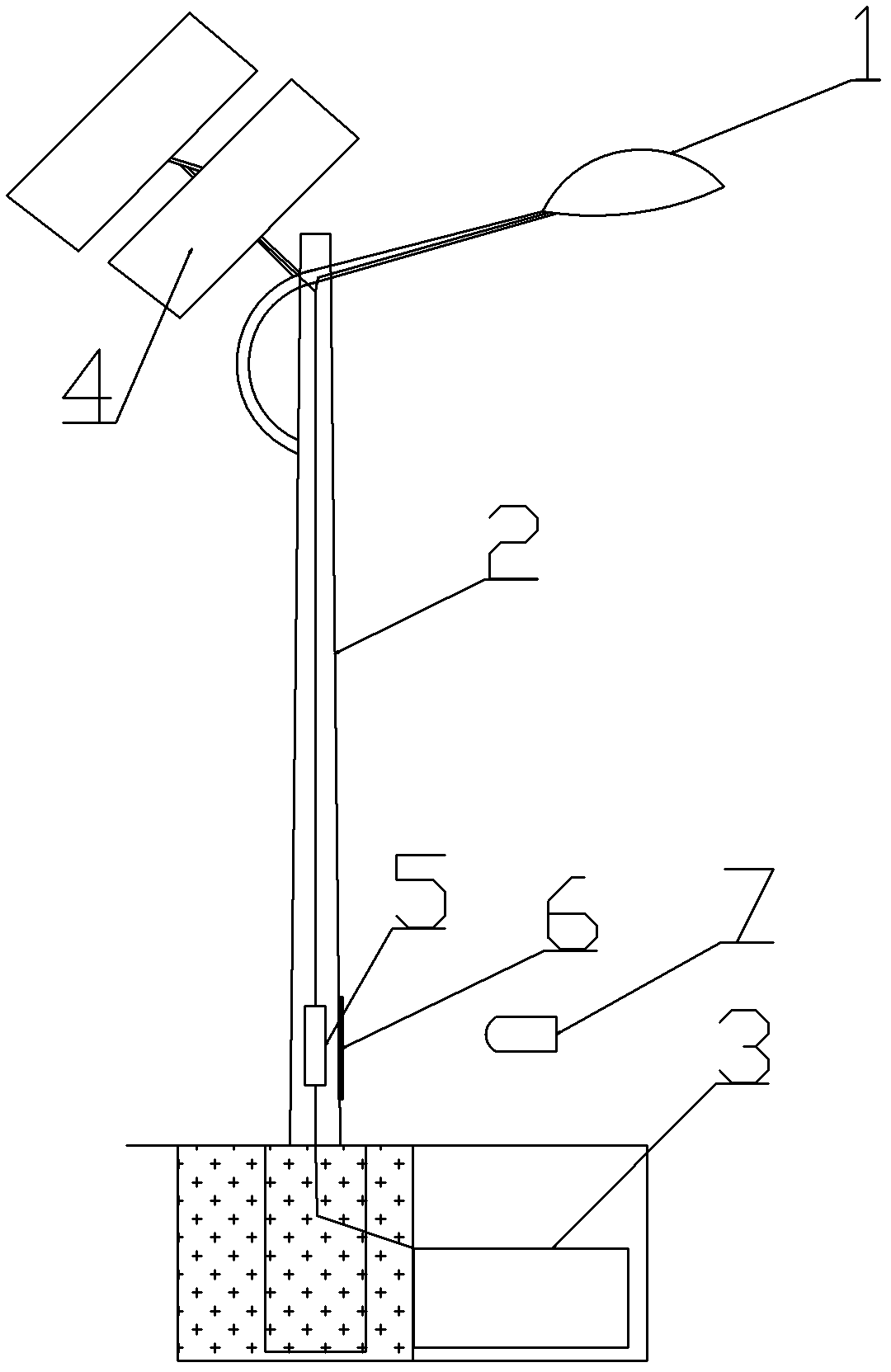 Solar LED (Light Emitting Diode) street lamp and control method thereof