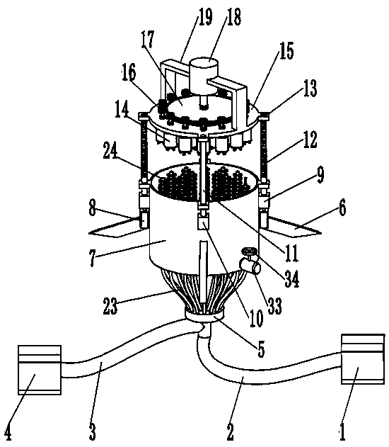 Test tube cleaning device