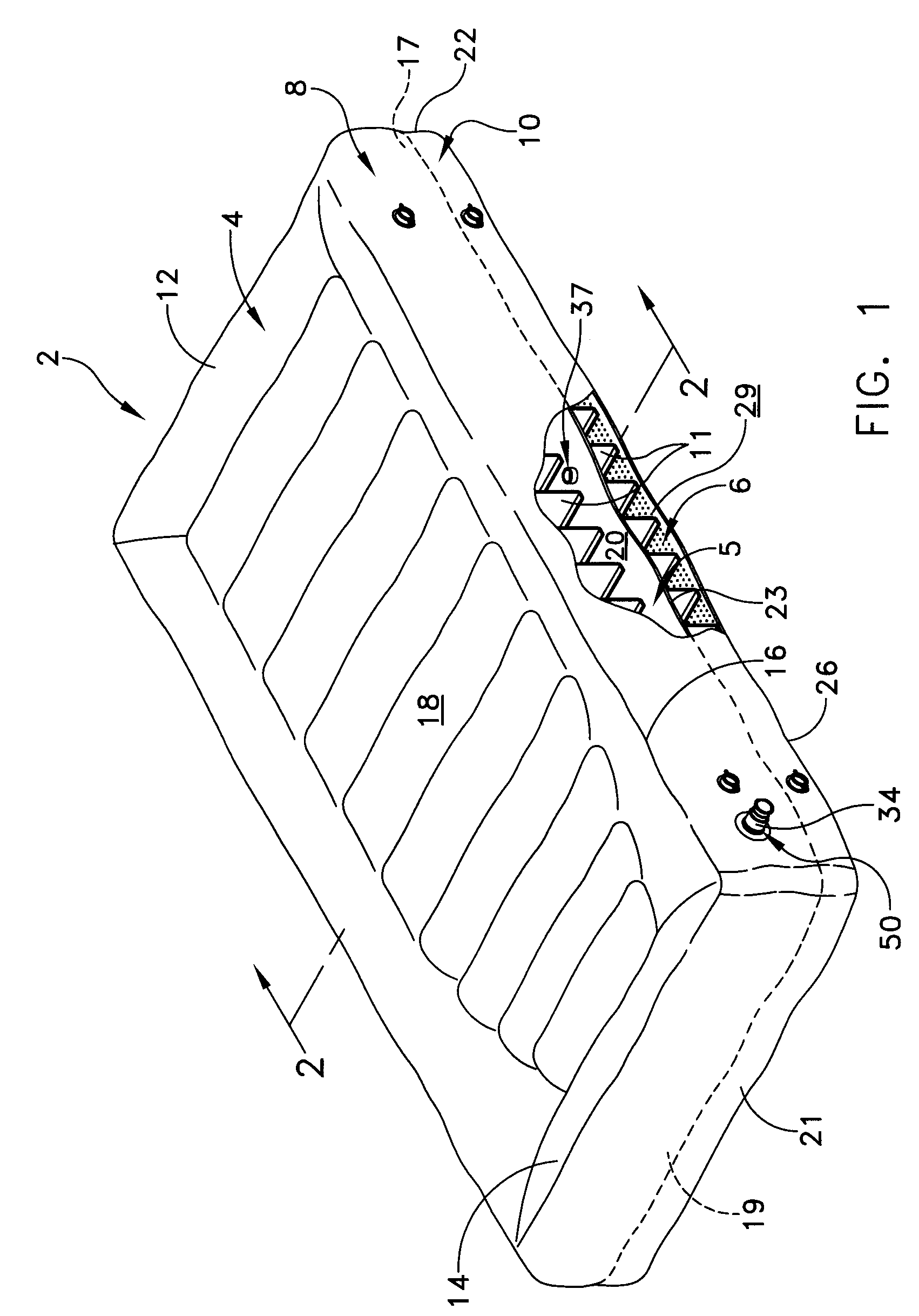 Double chambered air mattress