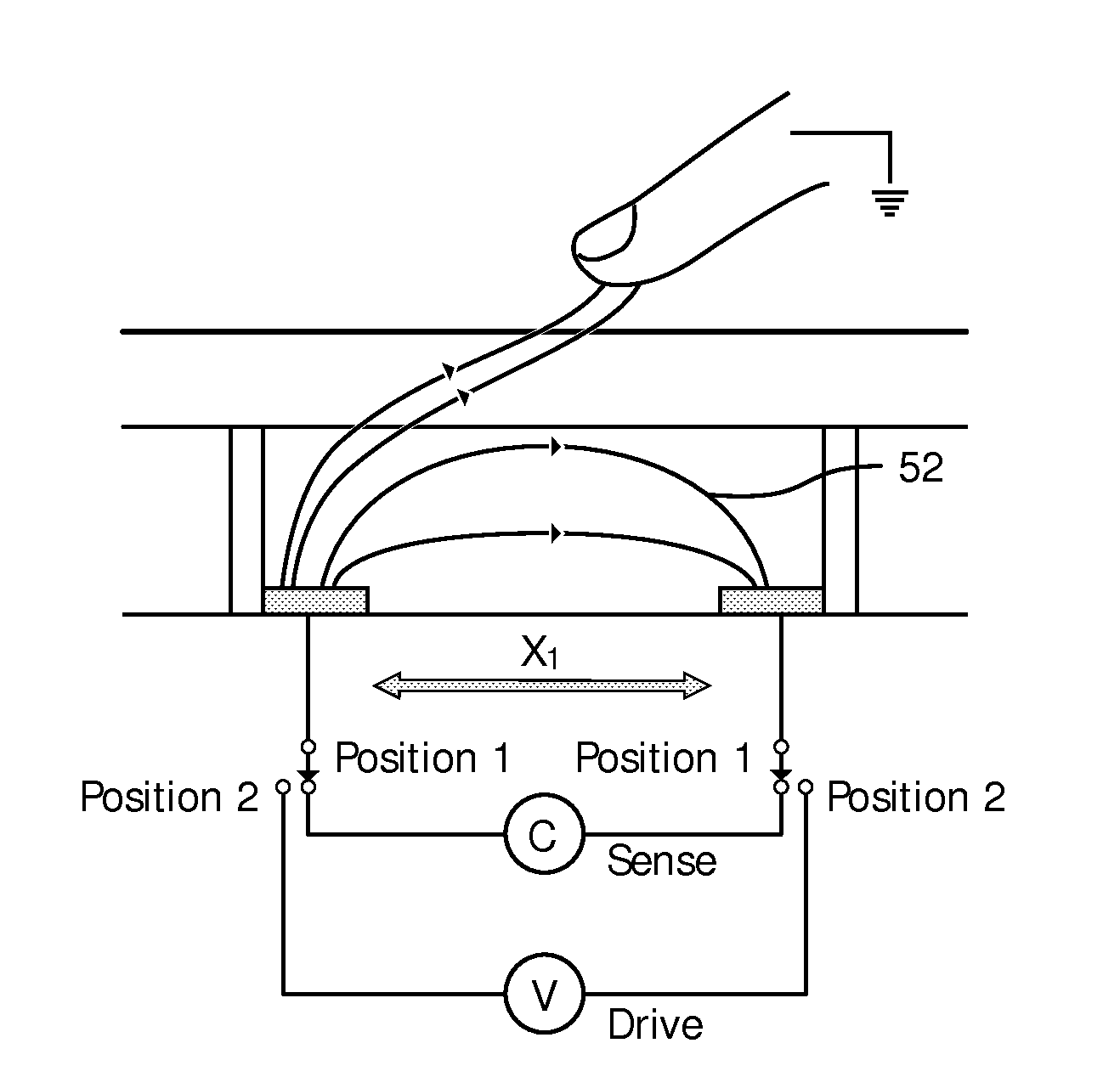 Touch sensing output device