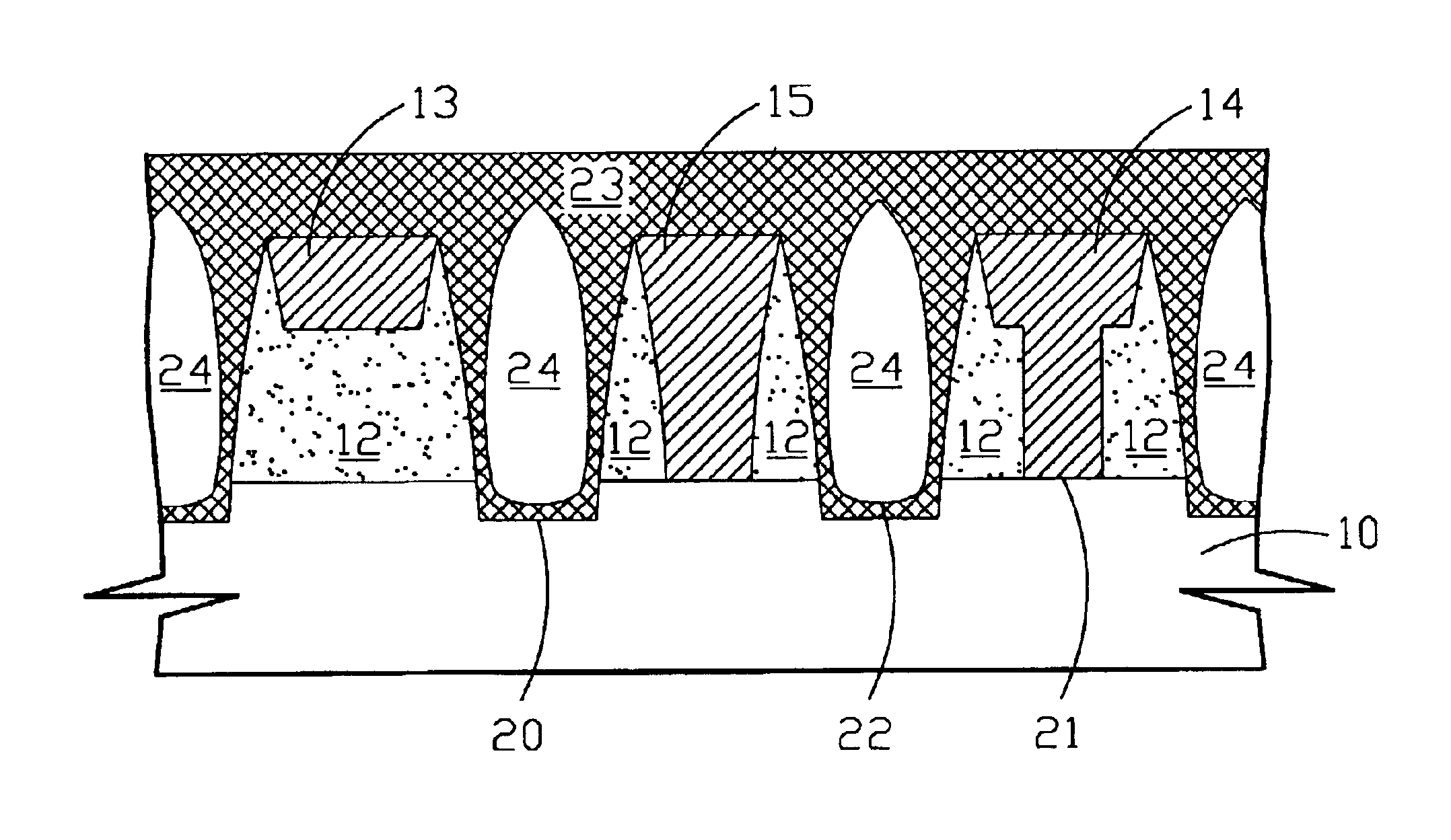 Method of forming interconnect structure with low dielectric constant