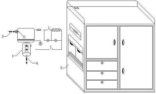 Vehicular water fountain with water purifying and heating functions and manufacturing method thereof