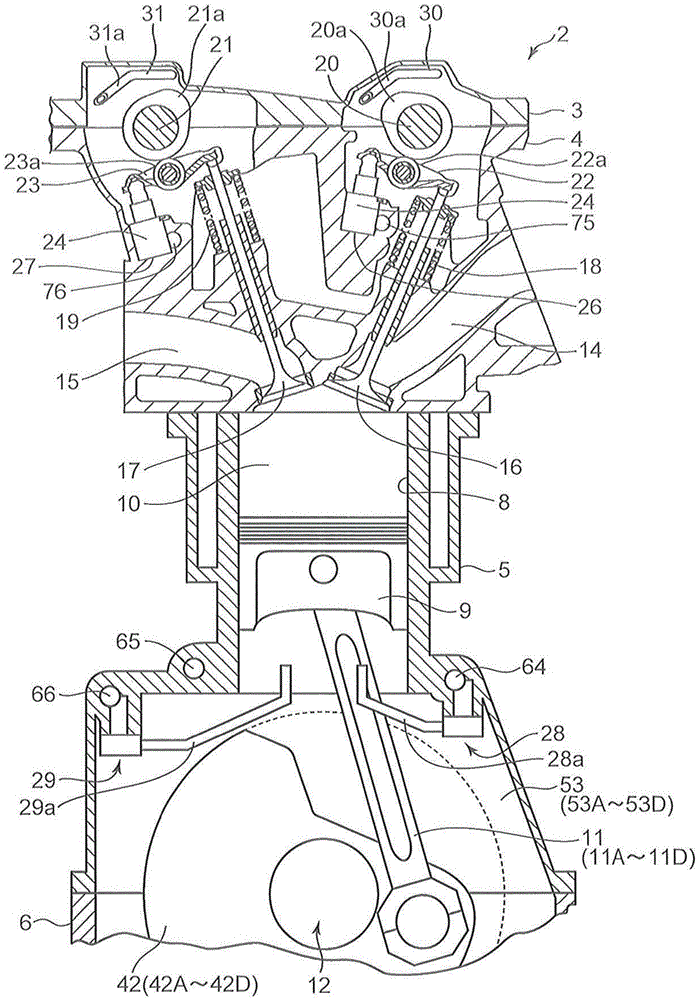 Oil supply device for engine