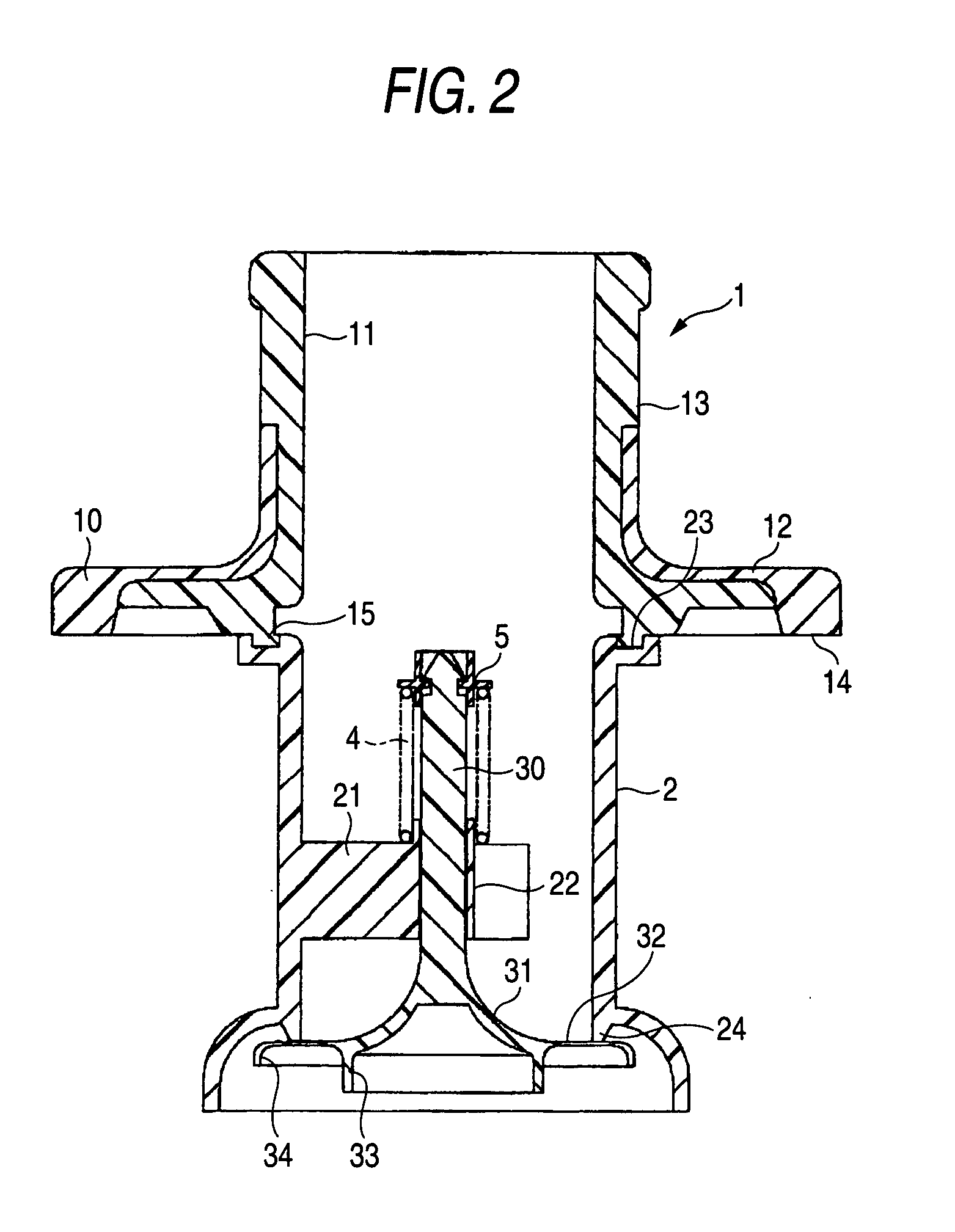 Valve device for fuel tank