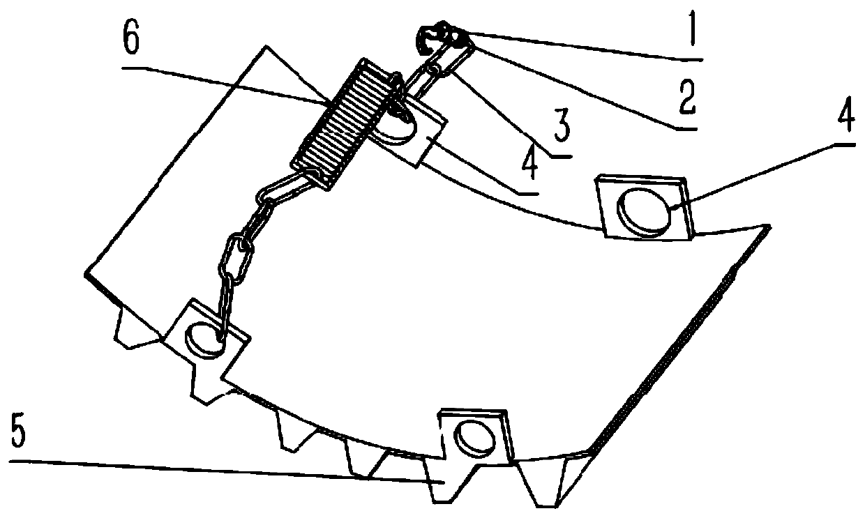 Part for preventing wheel from slipping on soft and muddy land