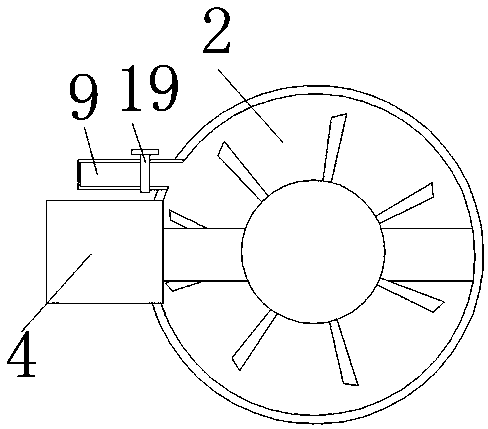 Hot water boiler air supply device