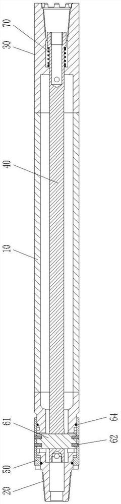 Self-locking drill rod capable of rotating forwards and backwards