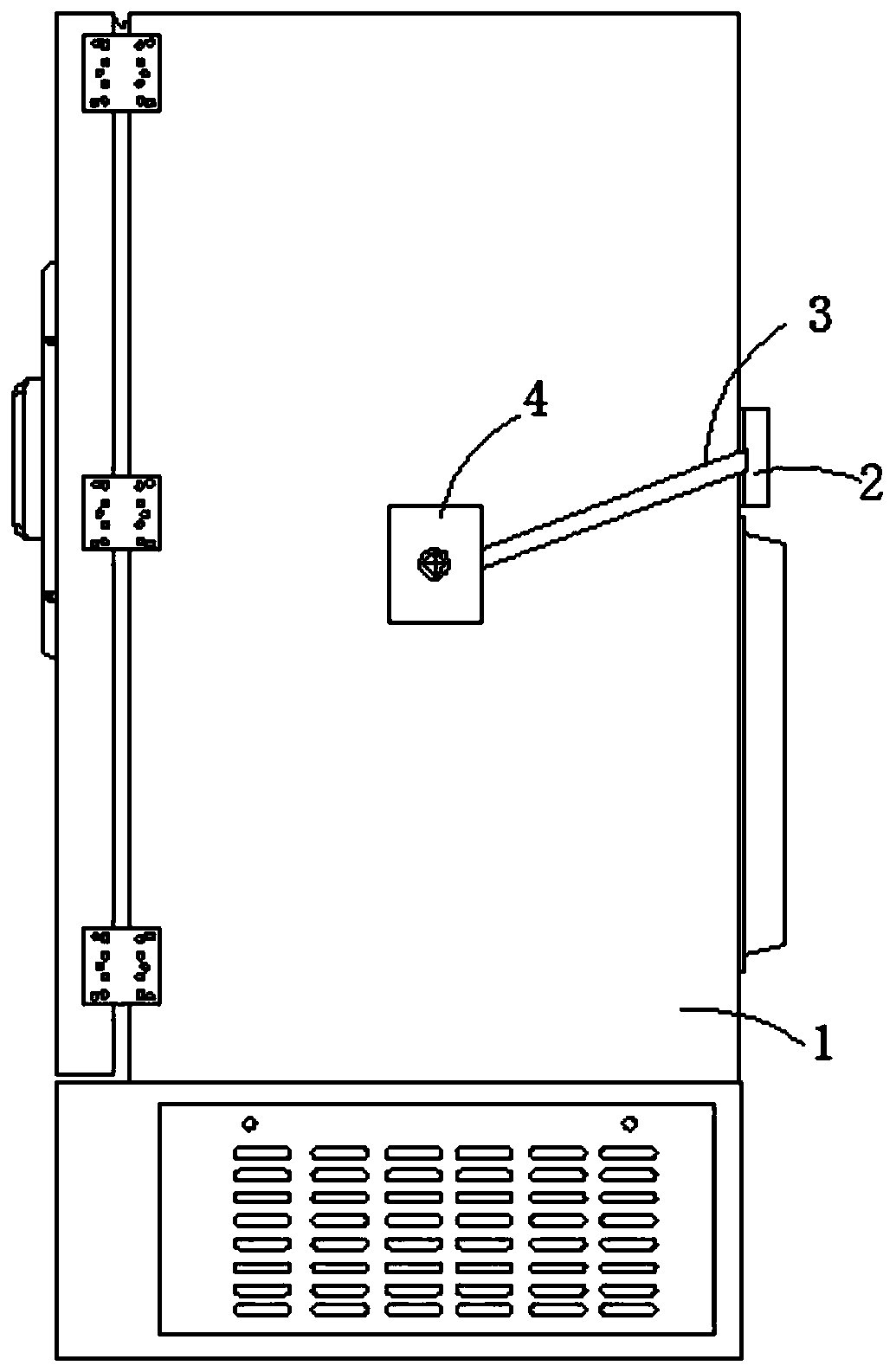 Buckle structure for low-temperature refrigerating equipment carrying