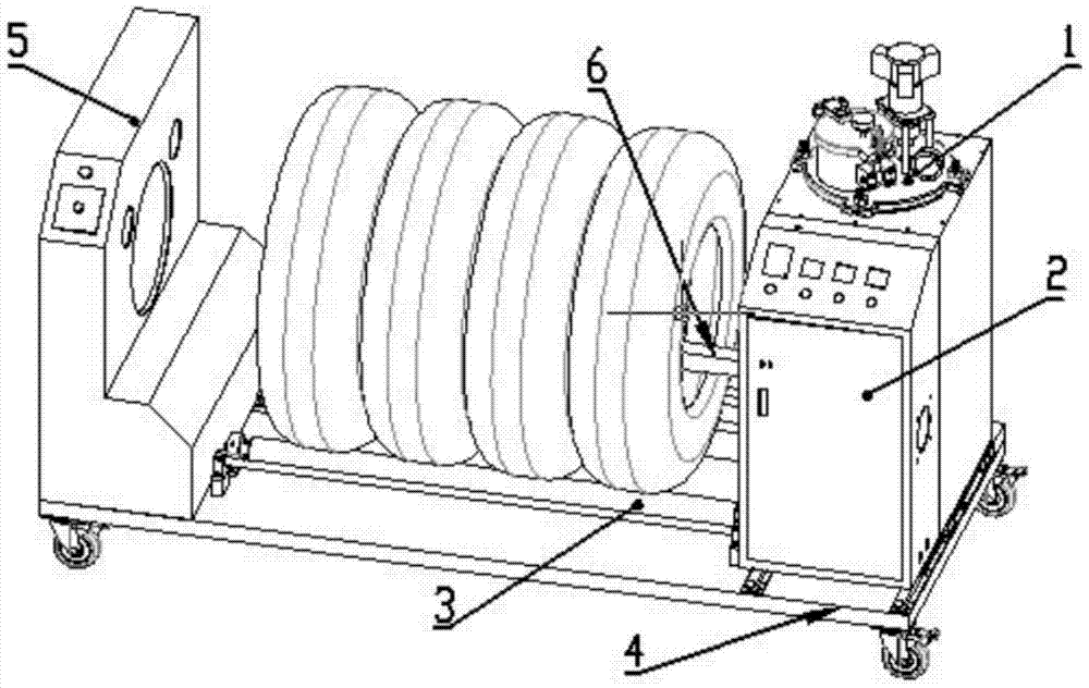 A kind of anti-run-flat tire spraying equipment and spraying method thereof