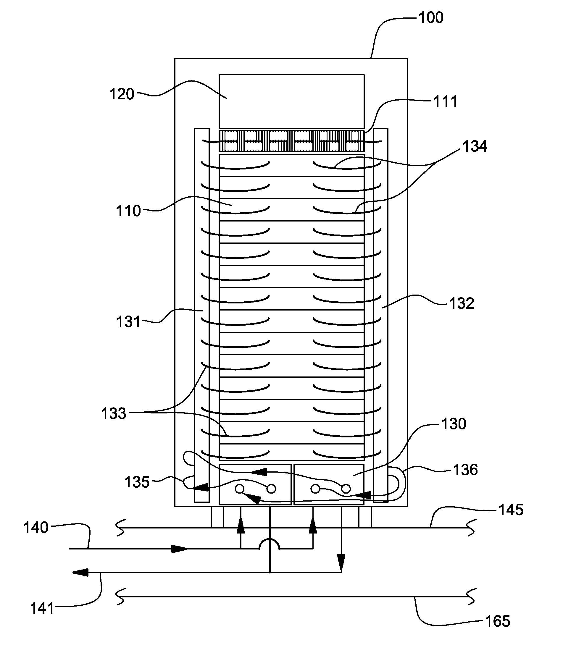 Heat sink structure with a vapor-permeable membrane for two-phase cooling