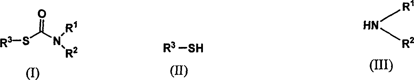 Method of synthesizing thiocarbamate by 'one pot method'