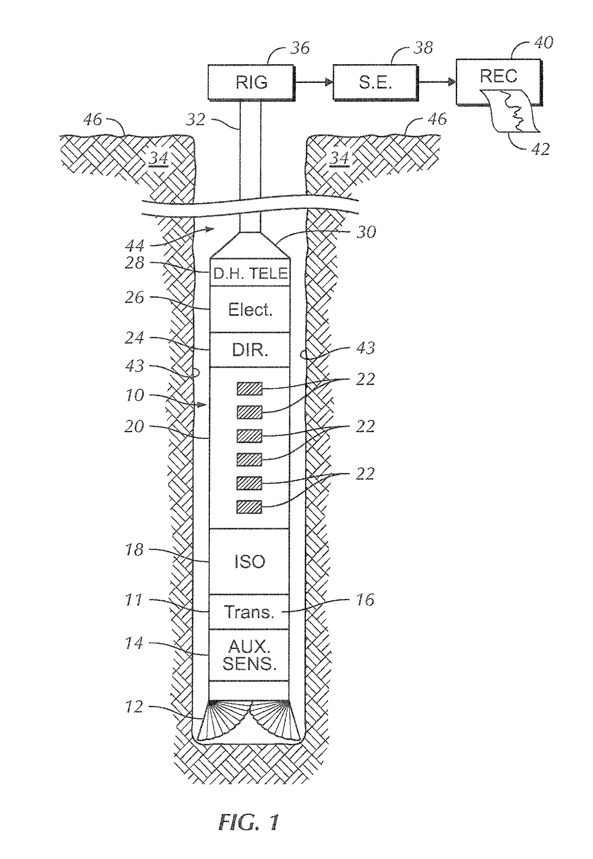 Monopole acoustic transmitter comprising a plurality of piezoelectric discs