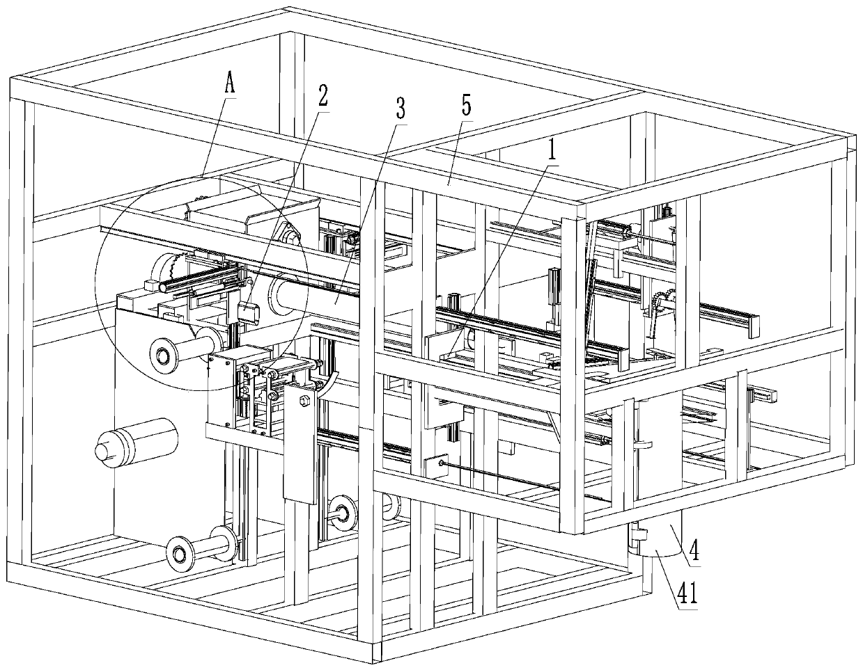 Fungus stick sleeving device and process