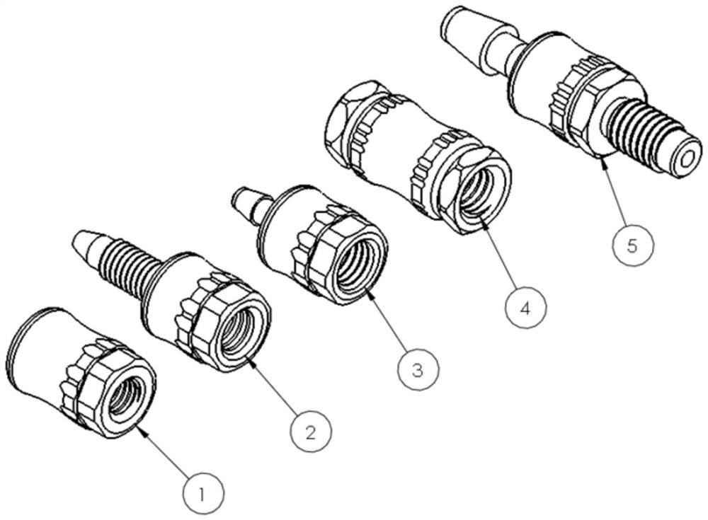 Connector capable of being tightened in multiple modes in medical field