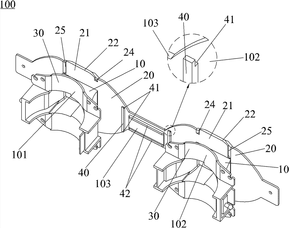 Miniature circular shaded pole motor bobbin bracket