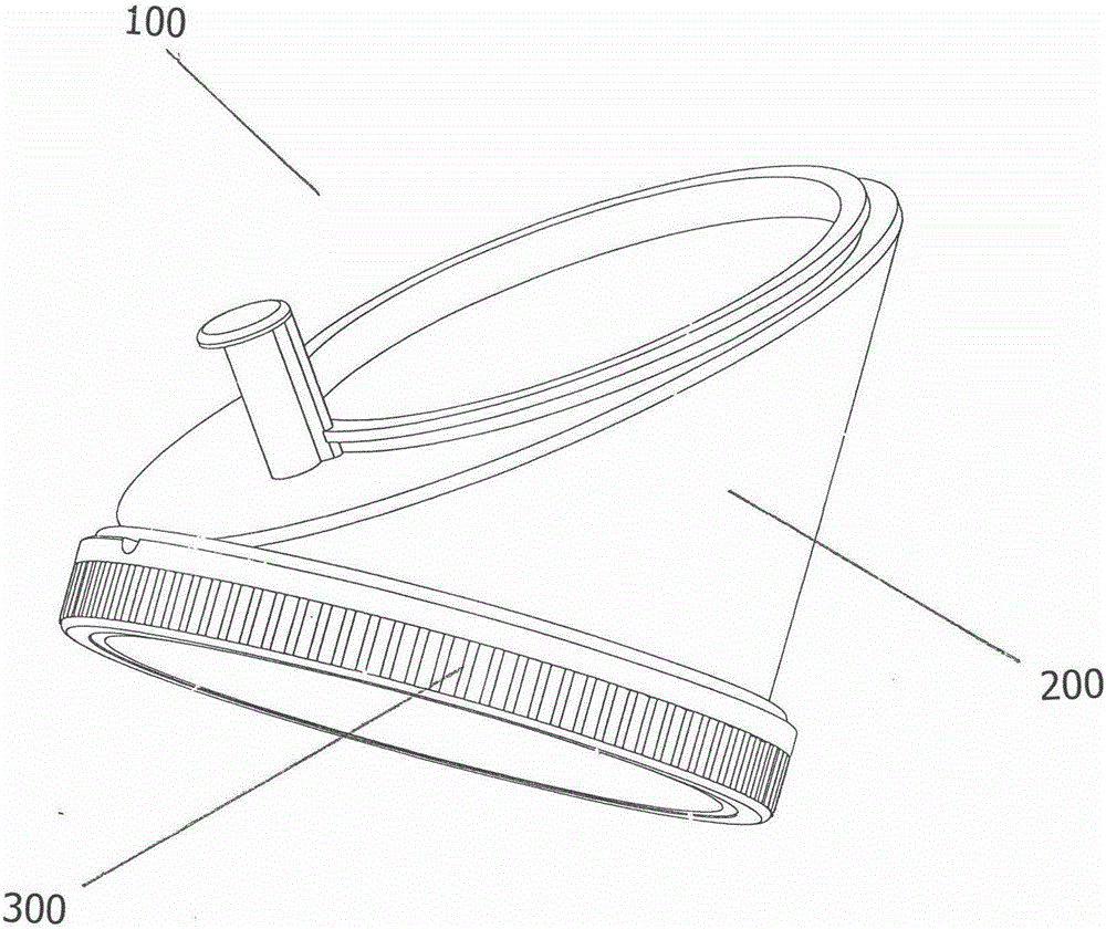 Urine leading-out device of male in-bed urinal and kit