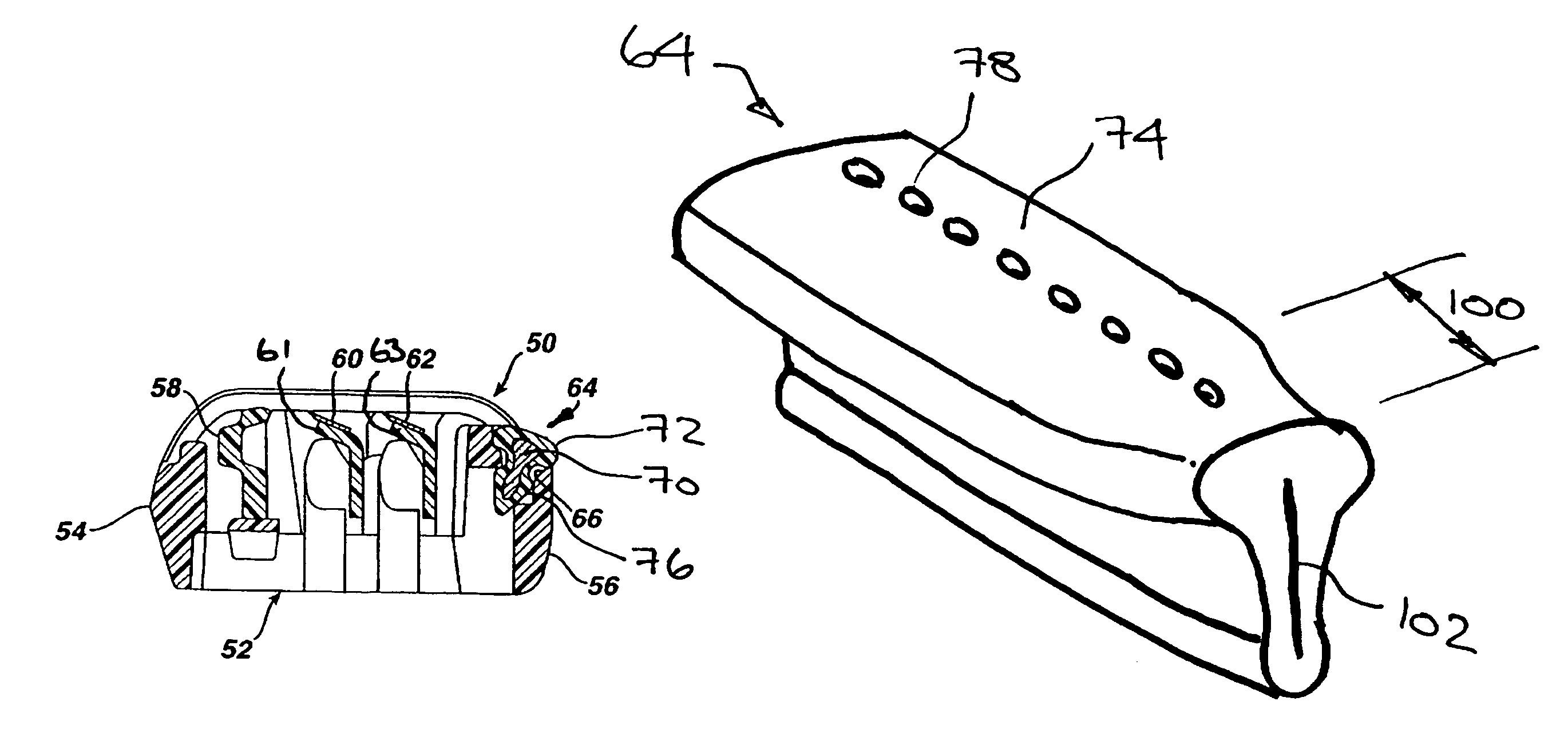 Skin engaging device for a safety razor