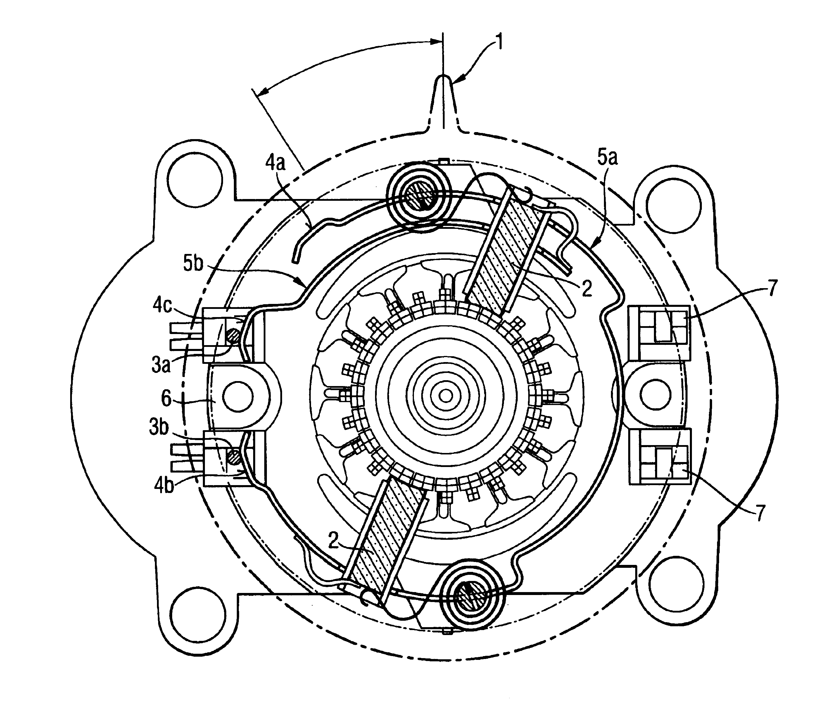 Commutating rotary switch