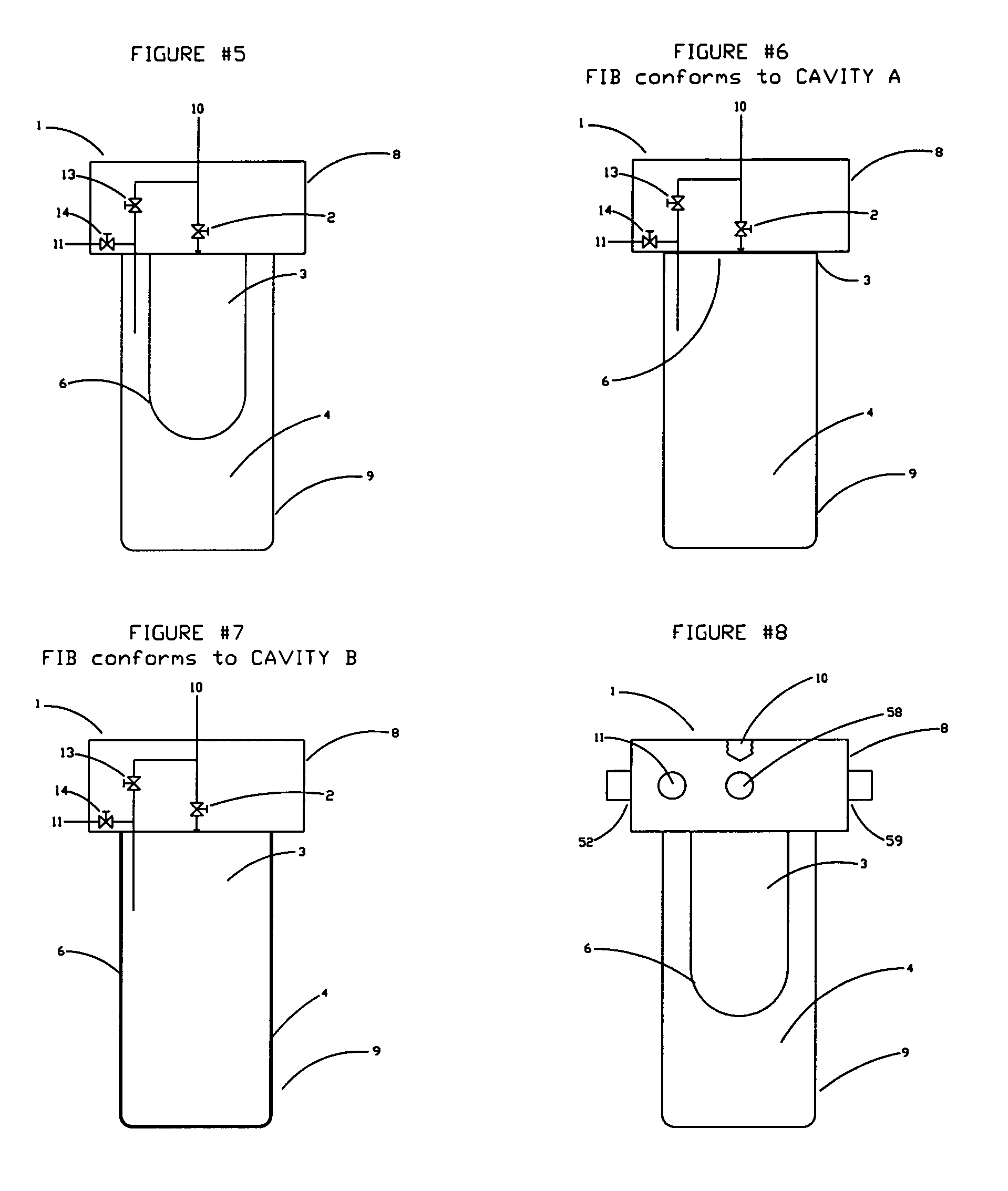 Multi-cavity sample cylinder with integrated valving