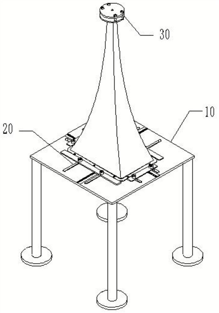 An adjustable strong sound horn manufacturing fixture