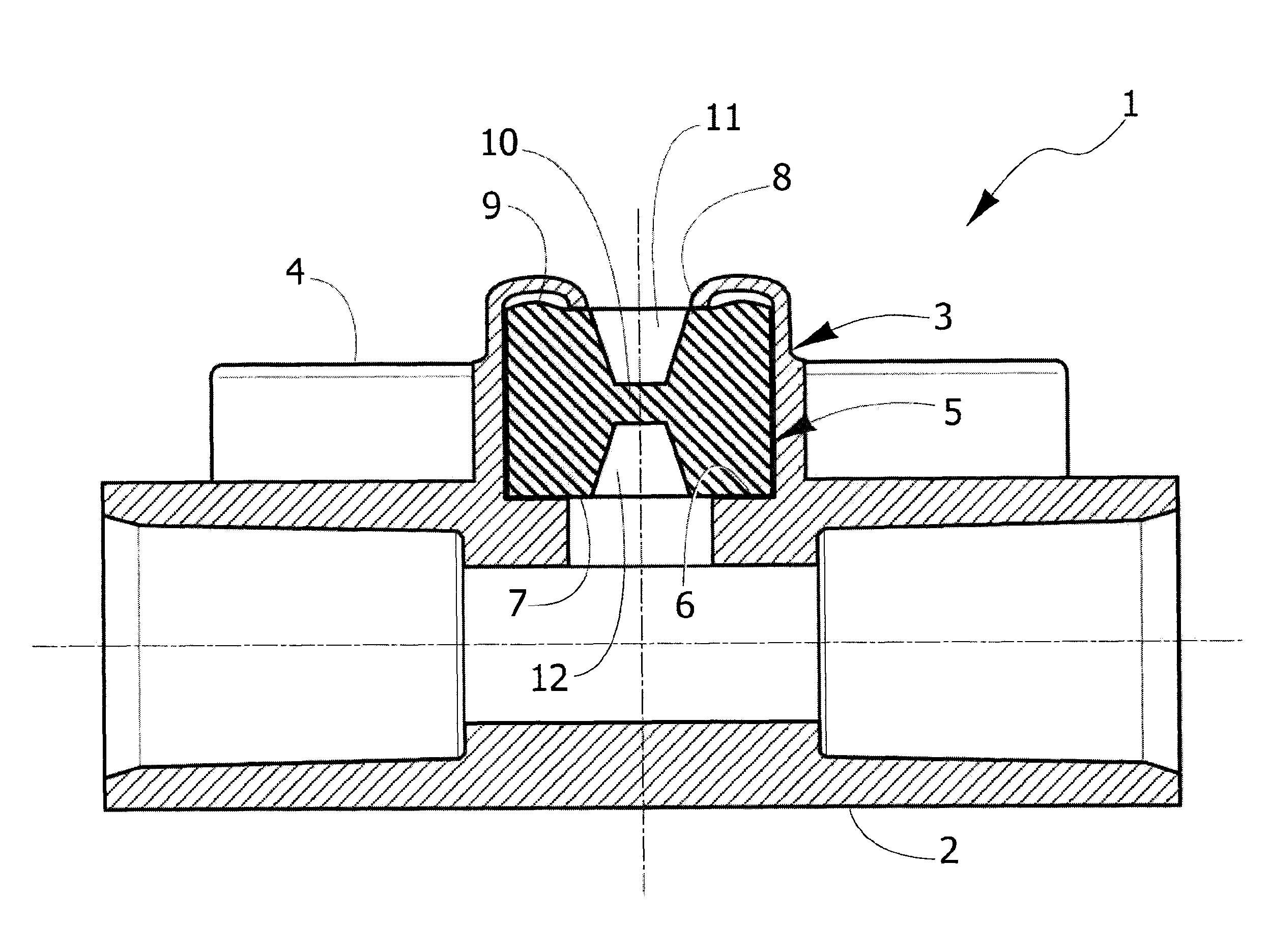 Flow component for medical infusion/transfusion lines