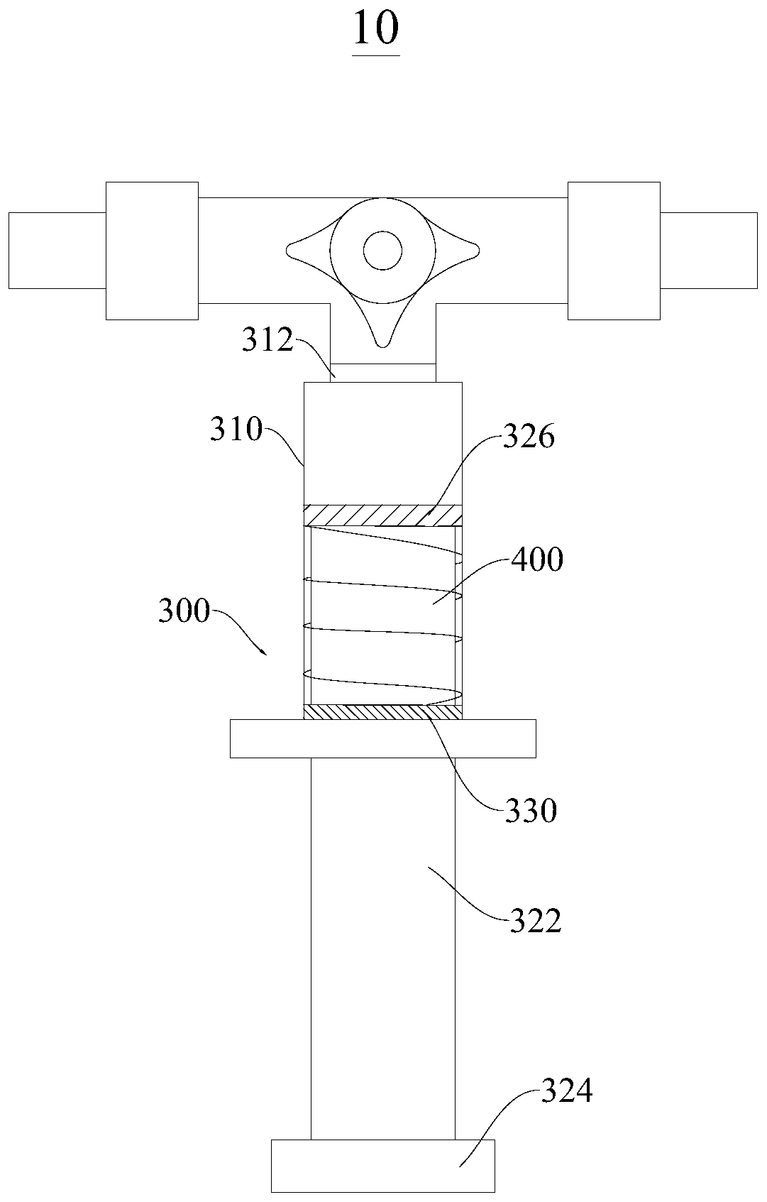 Water injection device for flexible ureteroscope