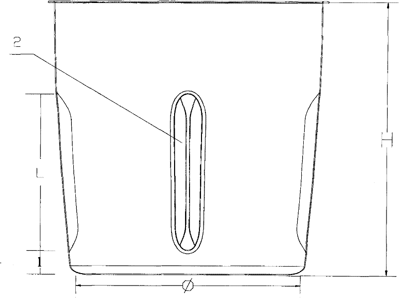 Cup body of soybean milk maker without filter screen