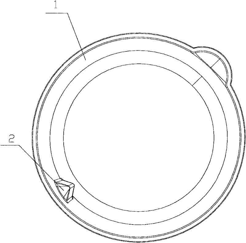 Cup body of soybean milk maker without filter screen