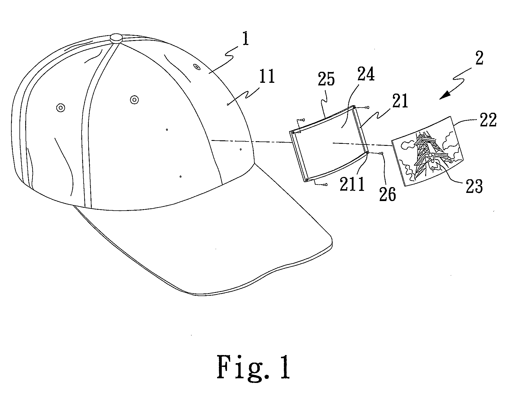 Badge structure of a portable item