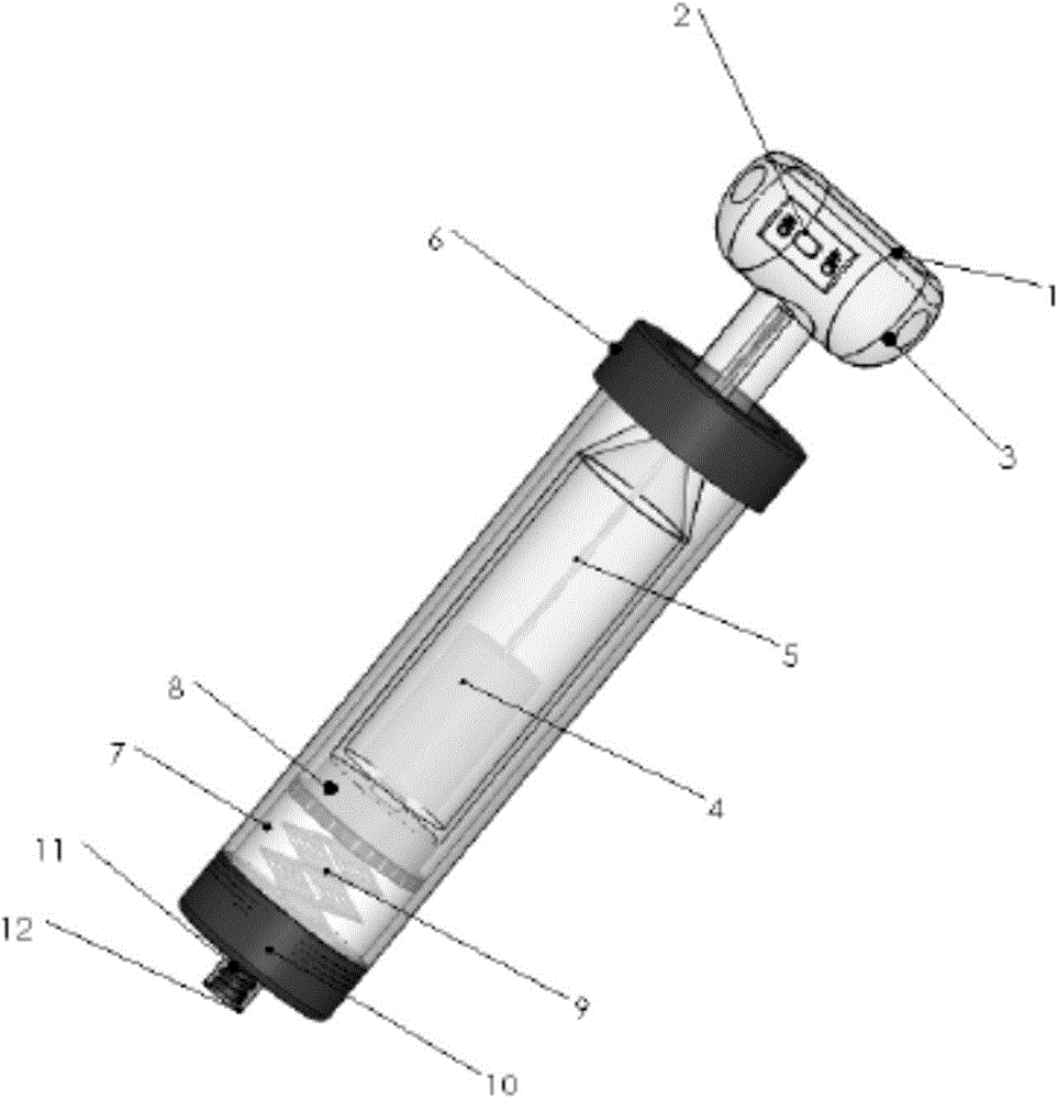 Integrated bone cement electric stirring and propelling plant and application thereof