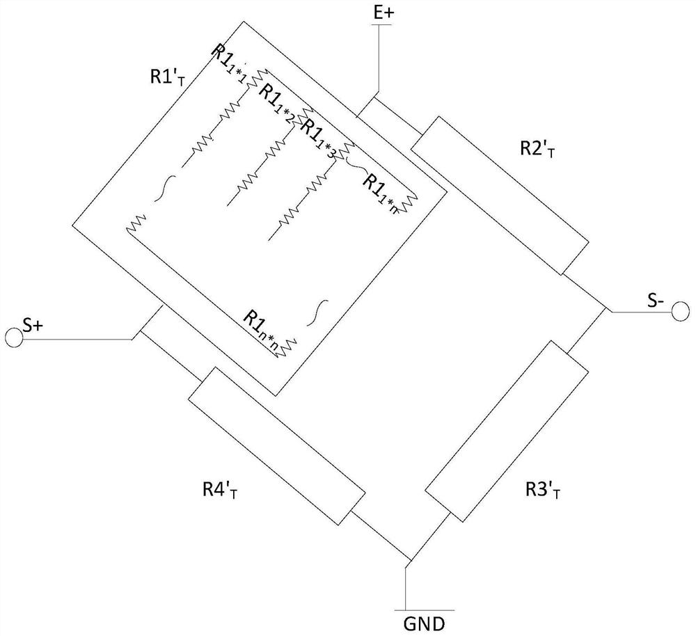 Wheatstone bridge and multi-dimensional force sensor