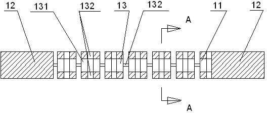 Groove-shaped transmission piece of multi-degree-of-freedom transmission mechanism