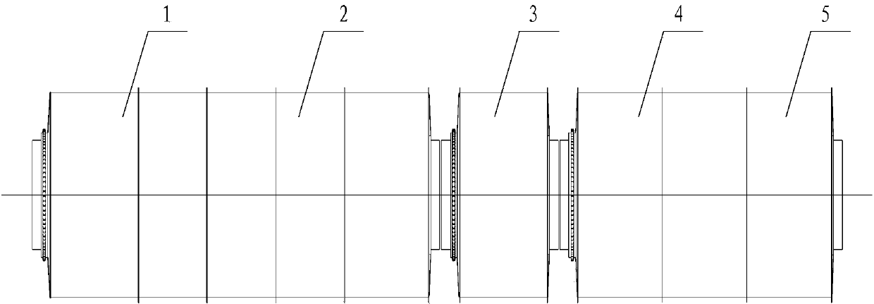 Tunnel type continuous washing machine