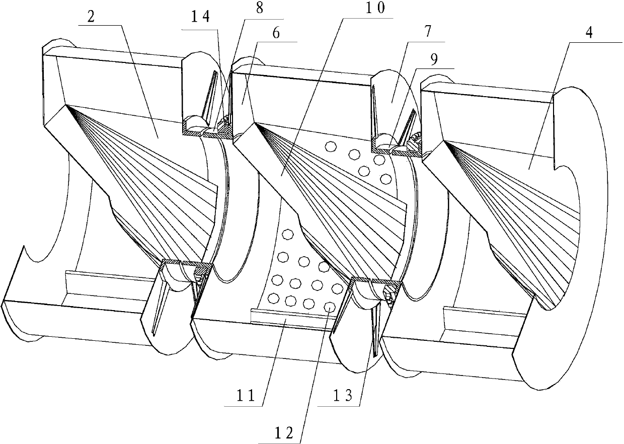 Tunnel type continuous washing machine