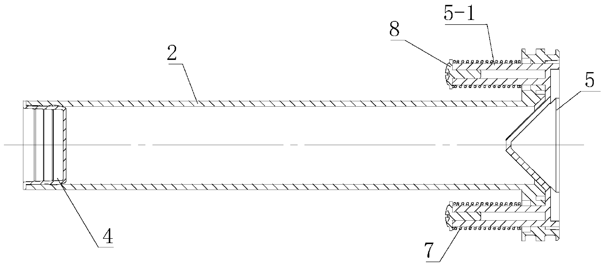 Powder adding component of carbon powder barrel and carbon powder barrel