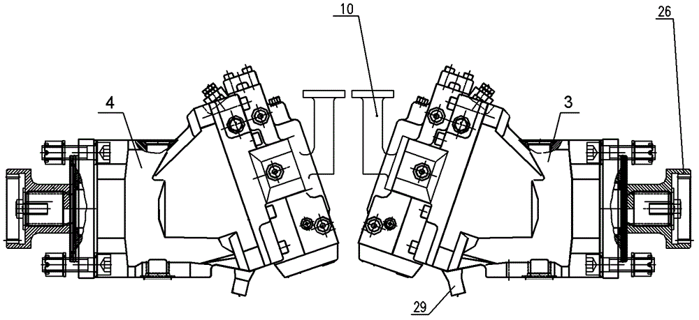 Integrated comprehensive type hydrostatic driving stepless transmission mechanism for high-speed track-laying vehicle