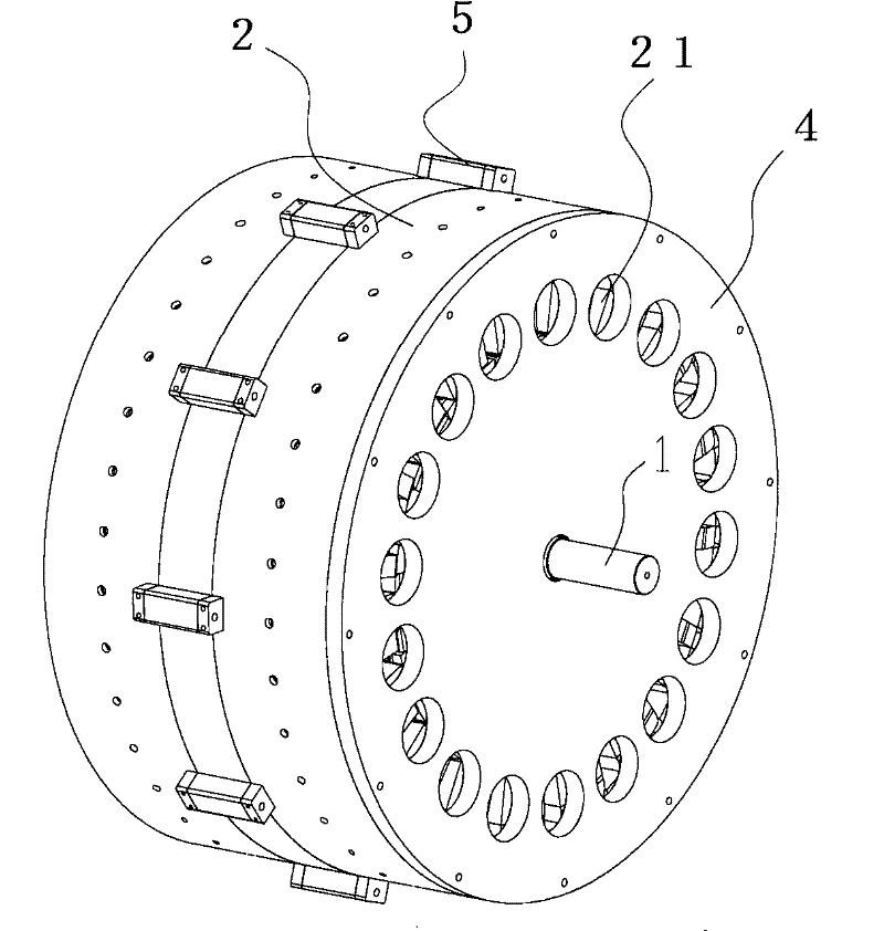 Array type frequency-stabilizing permanent magnet wind-driven generator