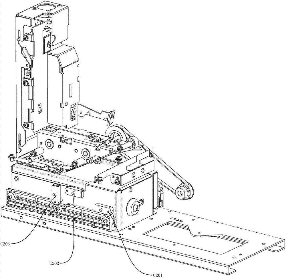 Recycle bin mechanism of card receiver and transmitter