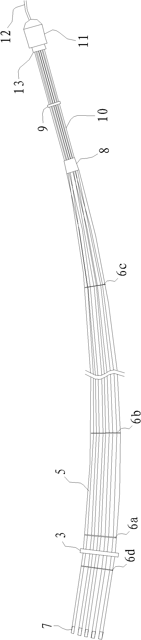 Steel strand bundle-weaving and crossing construction method