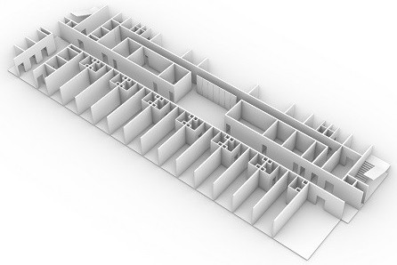 Digital automatic generation method of standard nursing unit of hospital building