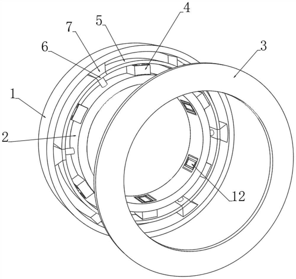 Outward-pushing pressure-assisting type sealing ring