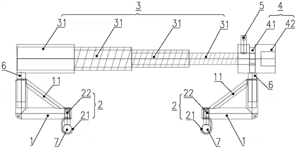 Assembled multi-section telescopic skin retractor