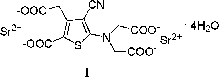 Preparation method of strontium ranelate